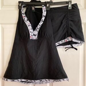 NWT ladies two piece tankini with swim skirt